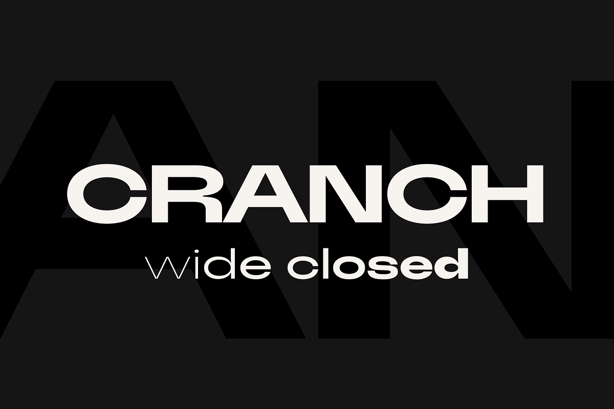 Cranch Font Family, a Sans Serif Font by Arbuz (Photo 1 of 11)