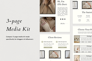 3-page Media Kit for Course Creators