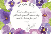 Pansy Watercolor Collection, a Decorative Illustration by Sunshine Art (Thumbnail 9 of 9)