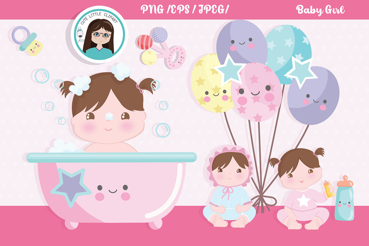 Baby boy clipart, an Illustration by Cute Little Workshop (Photo 2 of 3)