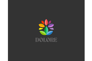 Abstract logo from gradient leaves, an Object Illustration by Bureau