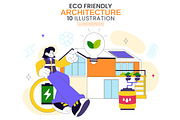 10 Eco Friendly Architecture, a Technology Illustration by denayunebgt (Thumbnail 1 of 4)