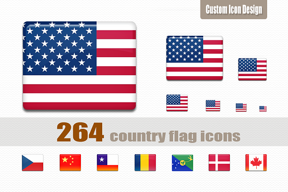 All-in-one Country Flag Icon Set preview 7
