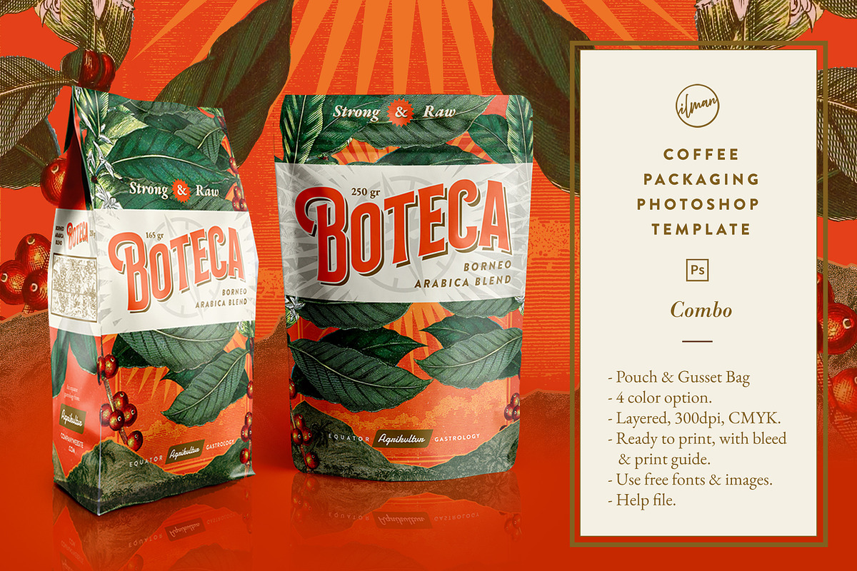 Boteca - Coffee Packaging Template, a Templates & Theme by Ilman (Photo 1 of 6)