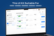 FlightIQ Flight Booking Dashboard UI, an UI Kit Template by Creative Perspective (Thumbnail 6 of 6)