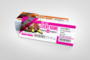 Professional Event Ticket Template, a Card Template by BrandlyTemplate (Thumbnail 2 of 3)