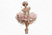 Whimsical Spring Fairy Clipart Png, an Illustration by Craft Nest (Thumbnail 9 of 11)