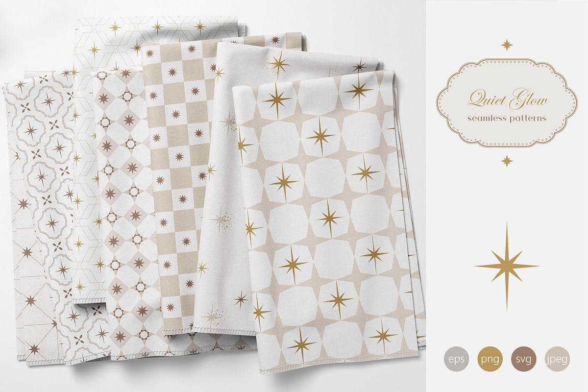 Quiet Glow - Seamless Patterns, a Pattern Graphic by InaCorart (Photo 1 of 10)