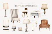 Watercolor winter wedding venue, an Object Illustration by MariGraphic boutique (Thumbnail 5 of 9)