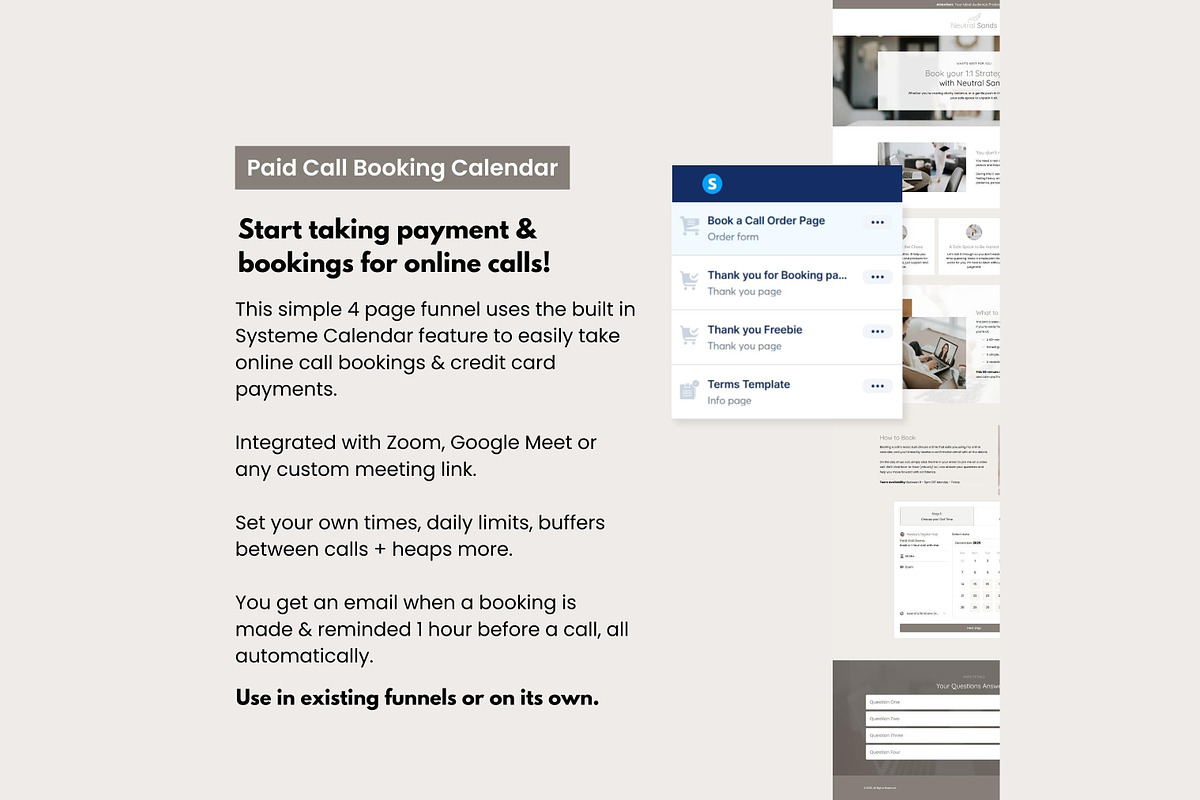 Systeme.io Neutral Systeme Bundle, a Landing Page Template by Hayley's Digital Hub (Photo 7 of 10)