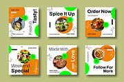 Food Social Media Post Template, a Social Media Template by MightyDesign (Thumbnail 1 of 8)