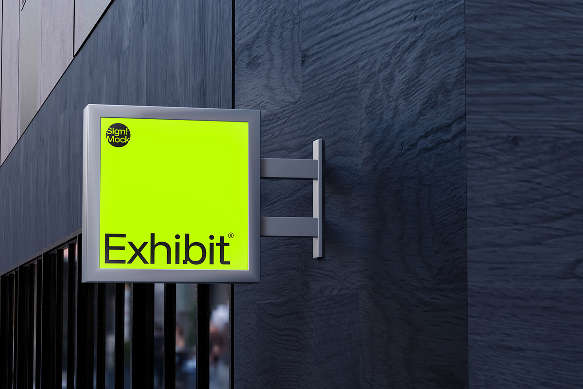 Signboard Mockup, an Advertising Mockup by SLAB! Design (Photo 6 of 8)