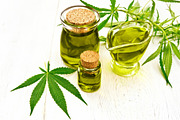 Oil hemp in gravy boat and two jars, a Food & Drink Photo by rezkrr (Thumbnail 2 of 3)