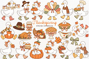Thanksgiving Clipart Silly Goose PNG, a Seasonal Illustration by SugarCloudStudioArt (Thumbnail 1 of 6)