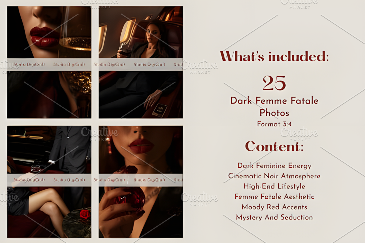 Femme Fatale Luxury Photo Collection, a Marketing Template by Ink Gallery (Photo 3 of 5)