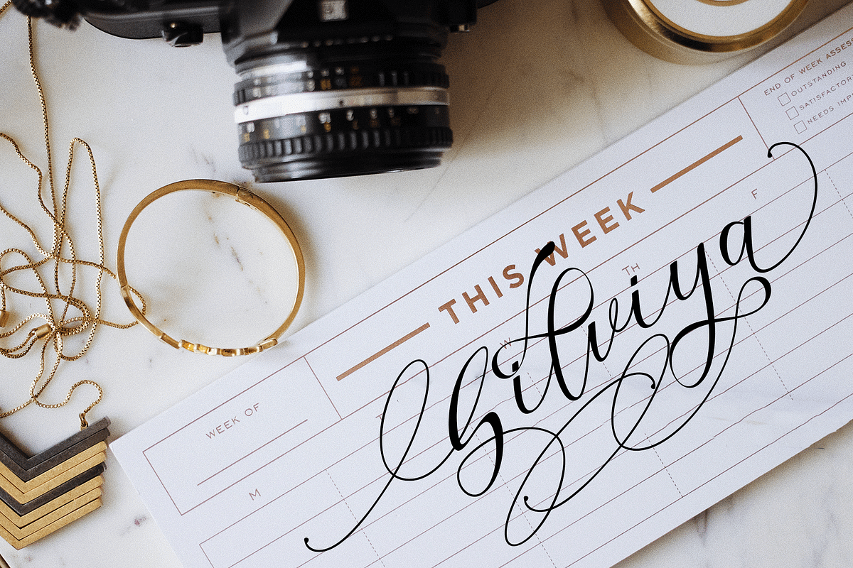Sinthiya Bella, a Script Font by Deniz86 (Photo 10 of 11)