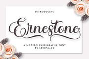 Ernestone Script, a Script Font by Strong.co (Thumbnail 1 of 14)