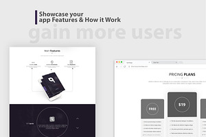 QuickApp - Landing Page PSD Template