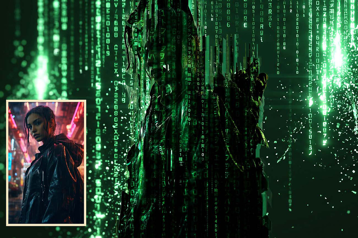 MATRIX CODE —Digital Movie Poster FX, an Action Add-On by Studio Retouch (Photo 9 of 11)