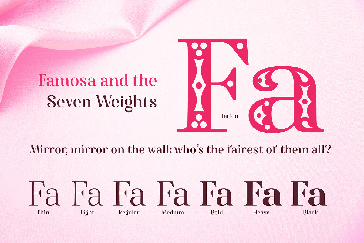 Famosa - Font Family preview 4