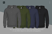 Men's Hoodie Mockups, a Hoody Mockup by Irena Matiash shop (Thumbnail 2 of 3)