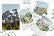 Travel to the mountains watercolor, an Illustration by Marina Ermakova (Thumbnail 7 of 12)
