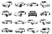Classic Car Vector Pack vol 4, a Transportation Illustration by The BolzStudio (Thumbnail 8 of 8)