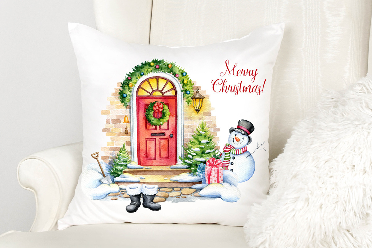 Santa Claus Sleigh Clipart set, an Illustration by SimpleWishesArt (Photo 4 of 6)