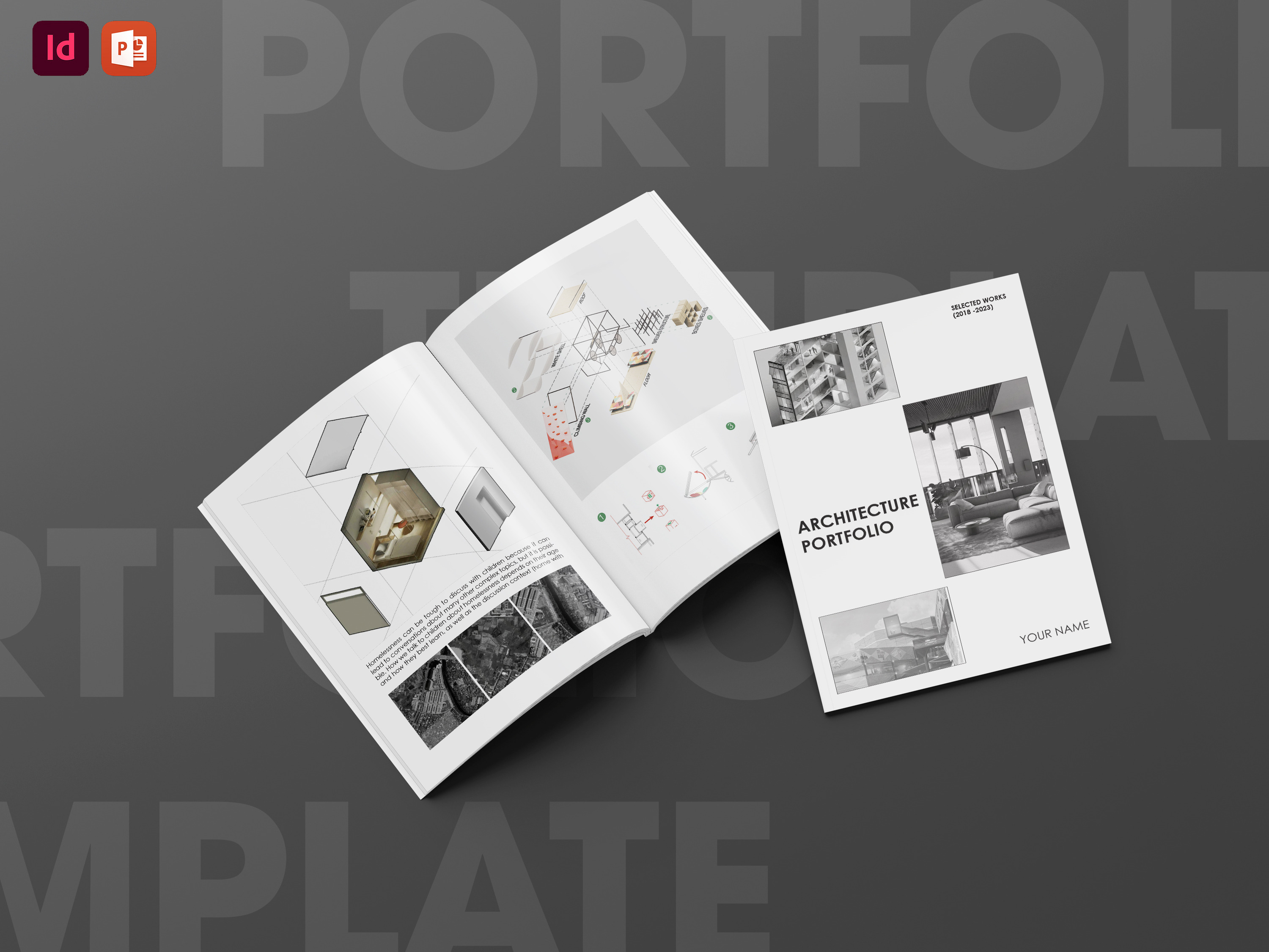 Portfolio Template - Booklet Ver., a Presentation Template by Arkishop