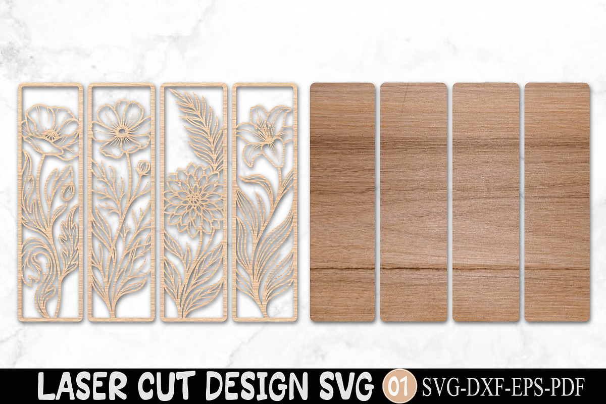 Floral Wall Art SVG Laser Cut File, an Object Graphic by Rose Art (Photo 2 of 3)