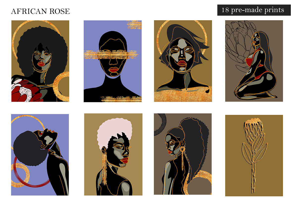 LINE ART COLLECTION BLACK ROSE, an Illustration by ArtOLB (Photo 2 of 10)