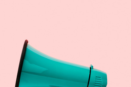 has a megaphone, in mobile stories format, a Wallpaper Photo by Nito
