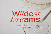 Wildest Dreams - Display Font, a Sans Serif Font by Sarid Ezra (Thumbnail 1 of 12)