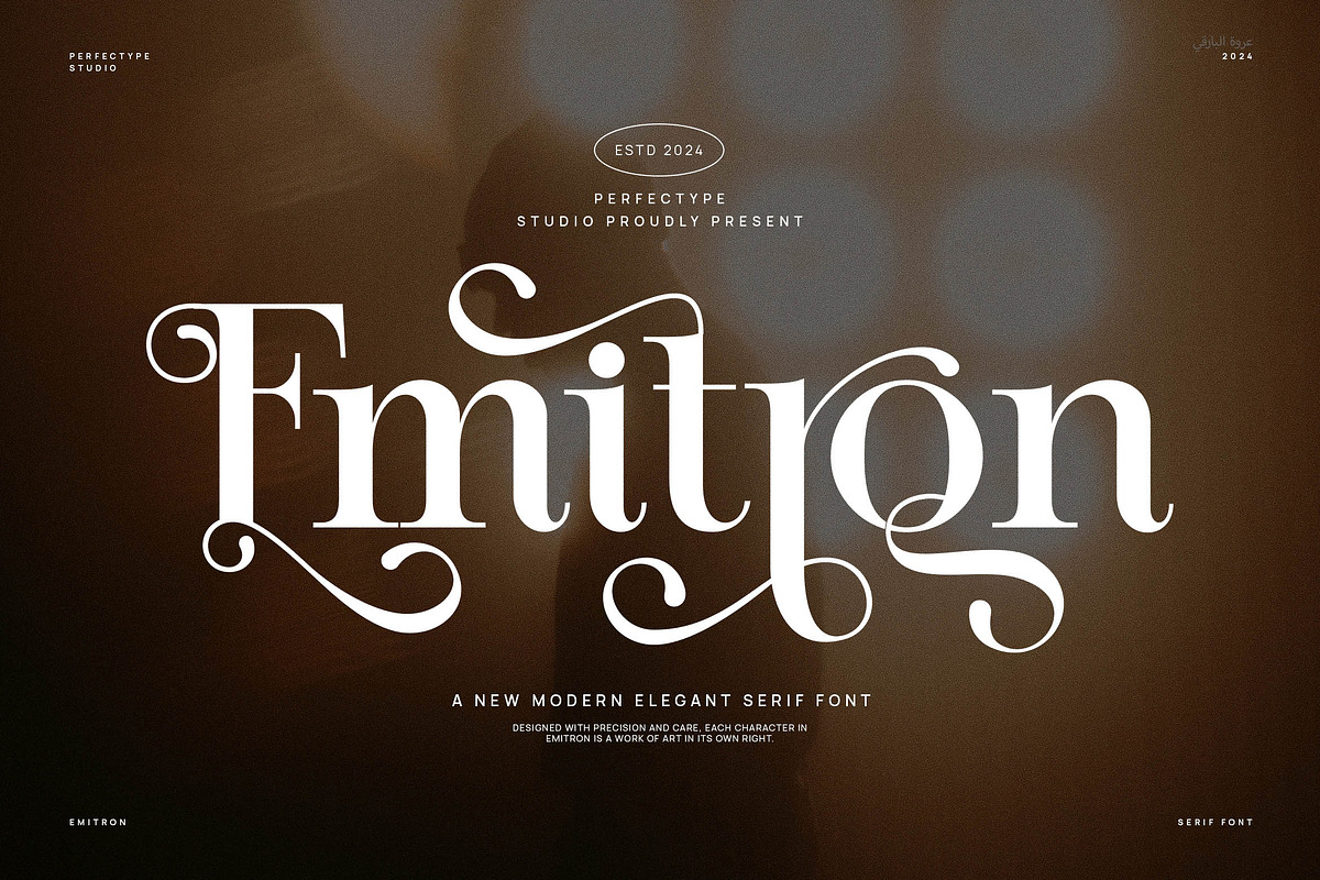 Emitron Elegant Serif Font, a Serif Font by Perfectype (Photo 1 of 8)