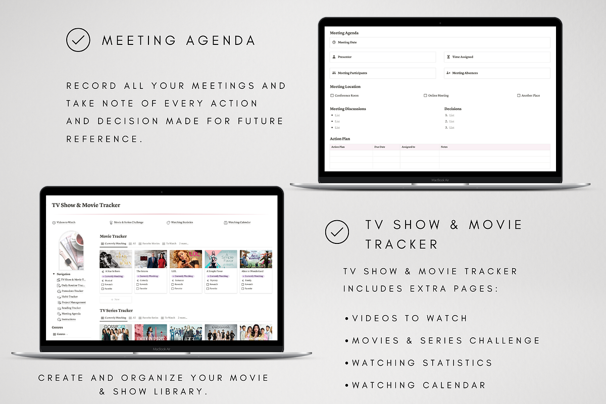 Productivity Template for Notion, a Templates & Theme by BRANDcontent (Photo 6 of 8)