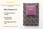 Vintage Floral Seamless Patterns, a Pattern Graphic by Ninterints (Thumbnail 3 of 20)