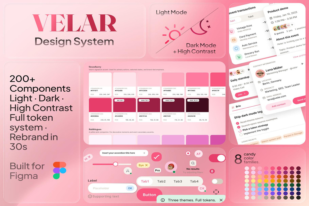 Velar Design System, an UI Kit Template by Creative Perspective (Photo 1 of 6)