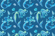 Mermaids Illustrations & Patterns, a Graphic by KT Art & Design (Thumbnail 4 of 8)