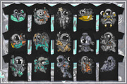 100 Astronaut Cartoon Designs Bundle, an Illustration by roach_graphic (Thumbnail 6 of 16)