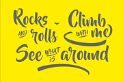 Beyond The Mountains, a Handwritten Font by StereoType (Thumbnail 2 of 4)