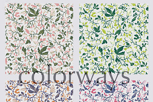 Foliage Serenity Seamless Pattern