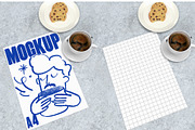 Posters and Menu Mockup, a Mockup by Quirko (Thumbnail 5 of 6)