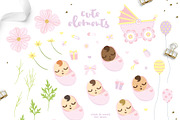 Pink Flower Baby Shower - Summer Set, an Illustration by Euonia Meraki (Thumbnail 2 of 10)