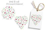 Watercolor flowers Pink & Marsala, an Illustration by Larisa Maslova (Thumbnail 6 of 14)