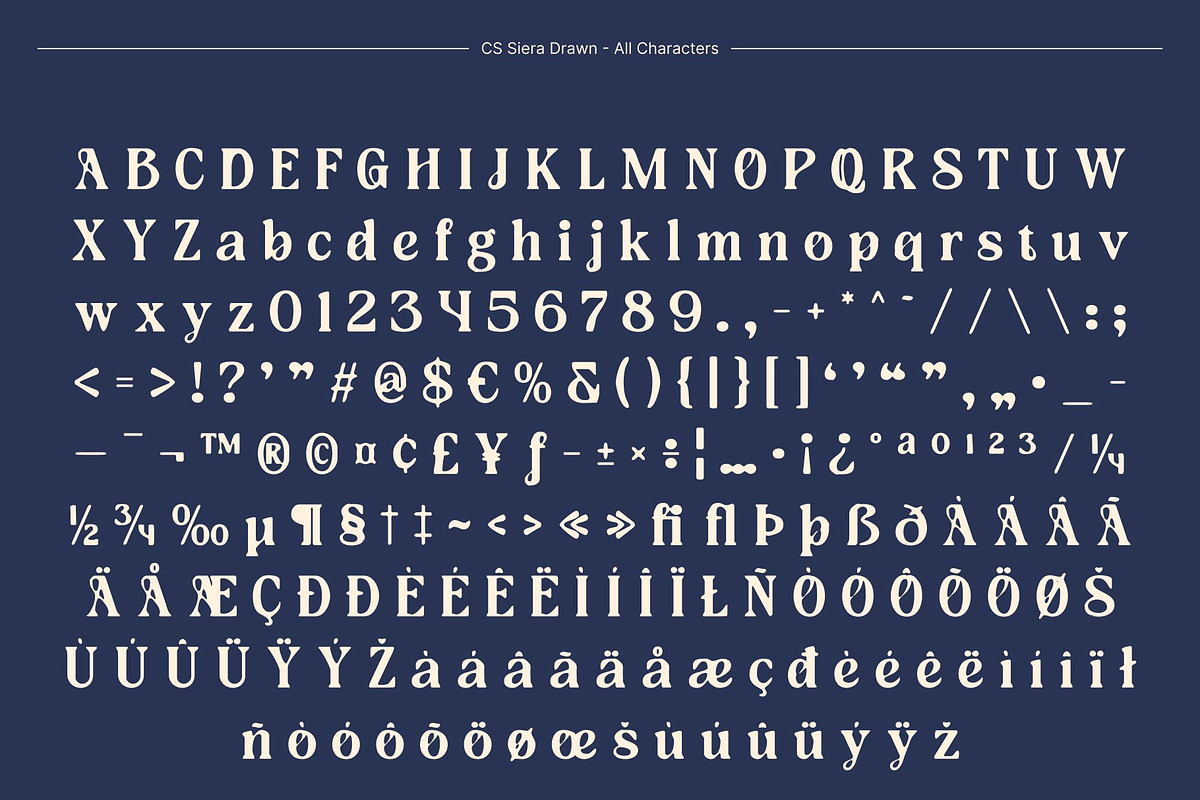 CS Siera Drawn, a Serif Font by Craft Supply Co. (Photo 8 of 8)