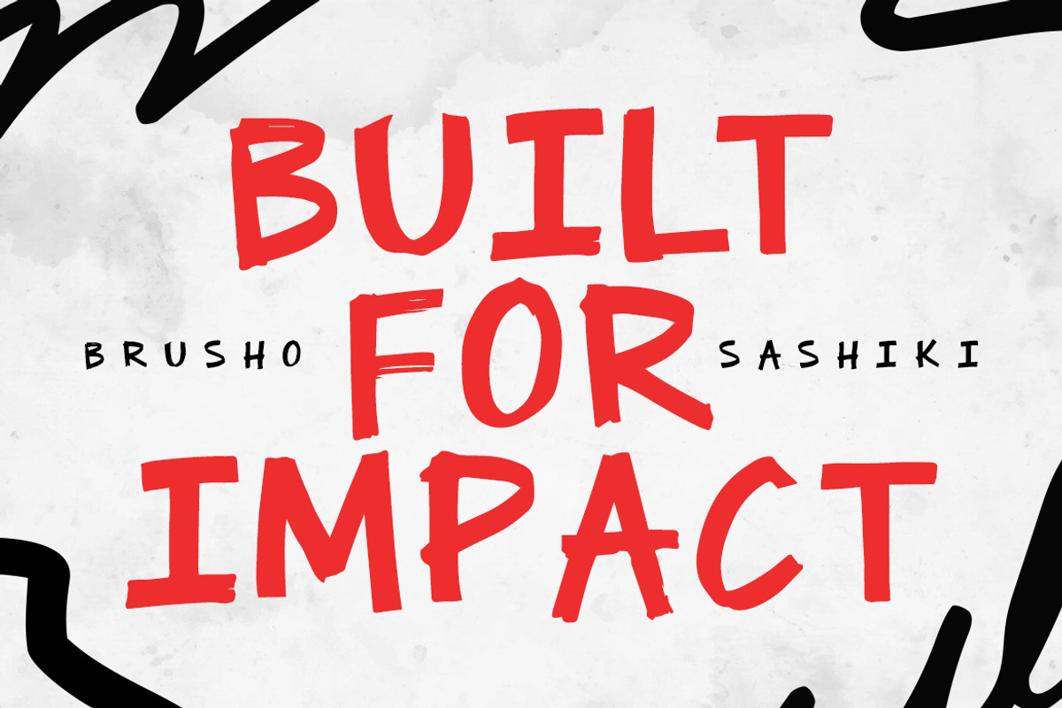 BRUSHO SASHIKI – Handwritten Brush, a Handwritten Font by decographstud (Photo 6 of 7)