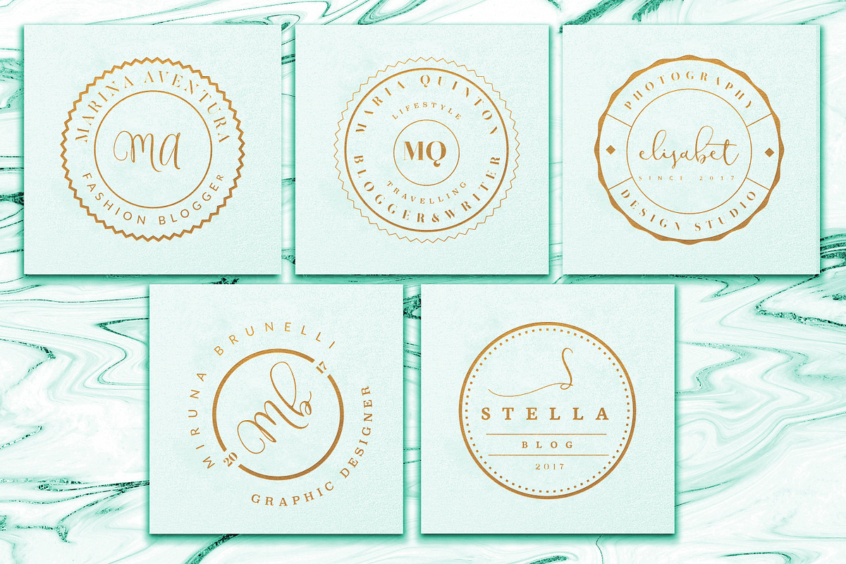 PREMIUM 120 Stamp Logo Bundle, a Branding & Logo Template by IsikChic (Photo 19 of 30)