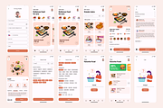 Food Delivery Mobile UI Kit, a Templates & Theme by Ace UI/UX (Thumbnail 3 of 8)
