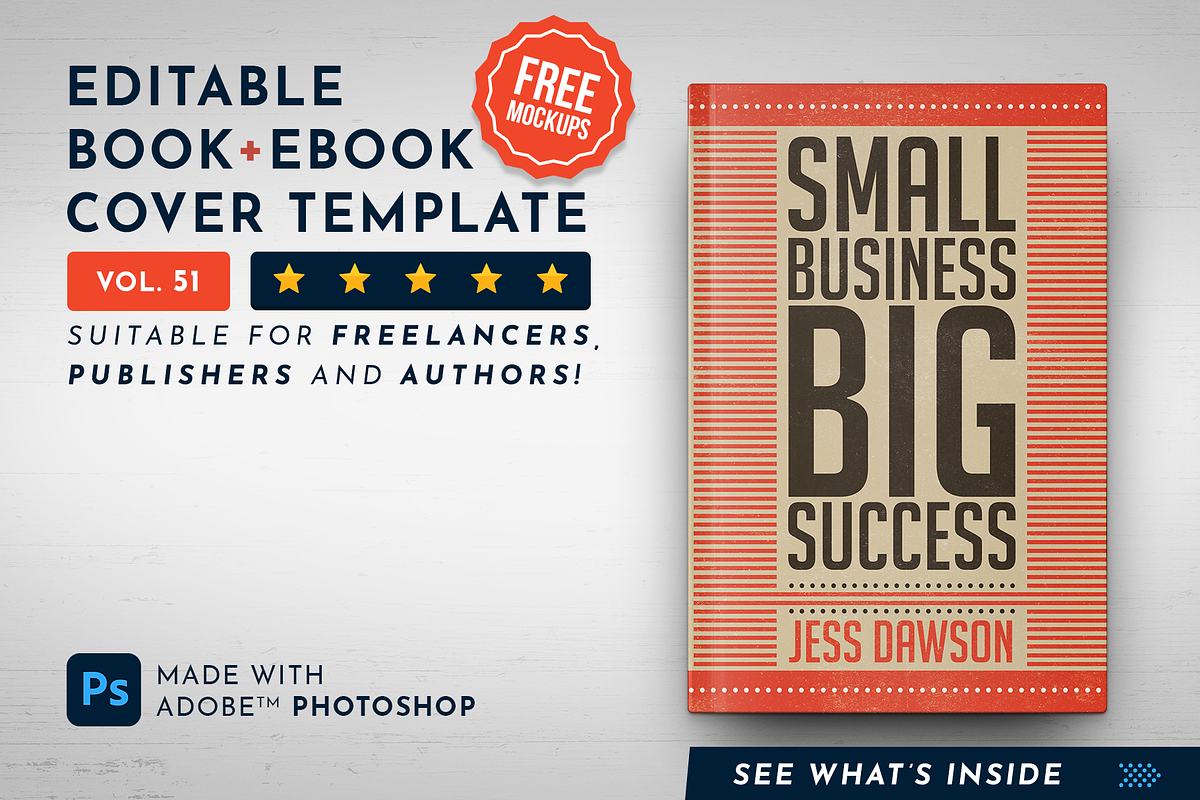 Book Cover Template 51, a Templates & Theme by Digital Goods (Photo 1 of 11)