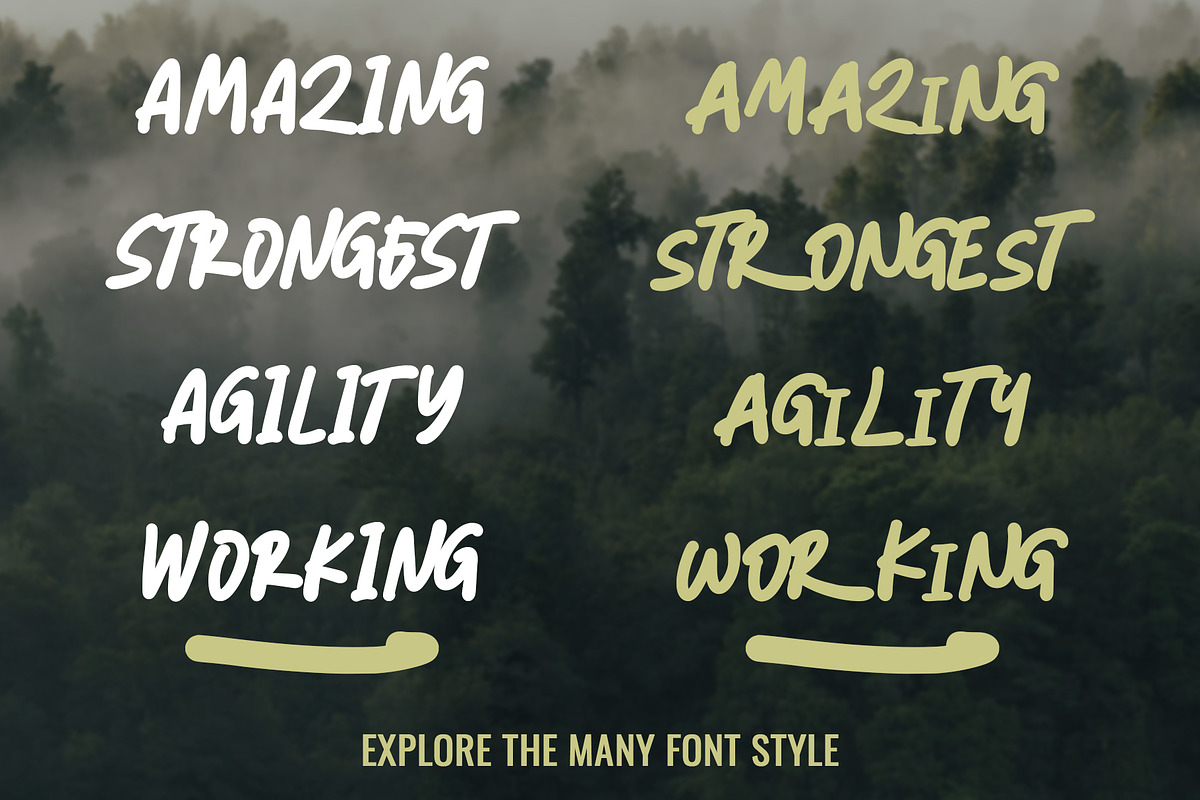 INCREDIBLE - Handwritten Font preview 6